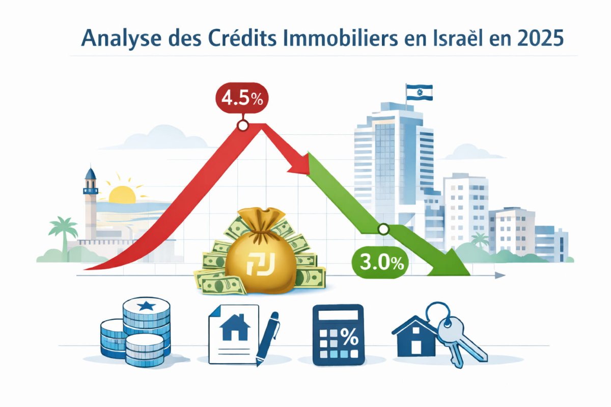Crédit immobilier en Israël: analyse du marché en 2025 et opportunités à venir